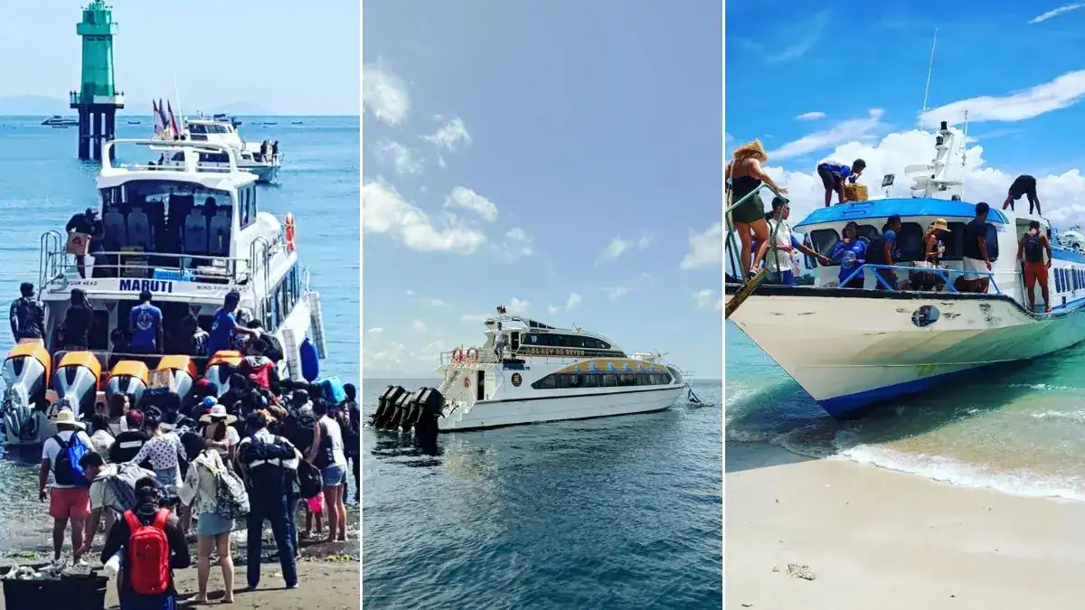 Tiga operator kapal cepat Sanur—Maruti, The Tanis, dan El Rey Junior—untuk rute Nusa Penida/Lembongan