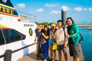 Boat to Nusa Penida