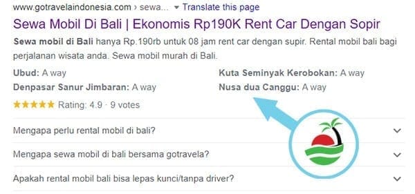 capture google sewa mobil & Tiket Masuk Wisata di Denpasar