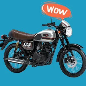 Sewa Kawasaki W175 di Kuta