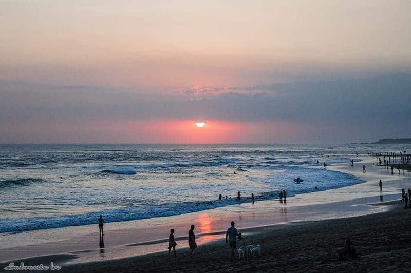 Pantai batu belig sunset