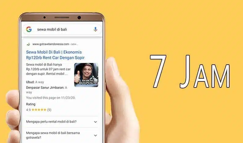 Promo 7 Jam sewa mobil
