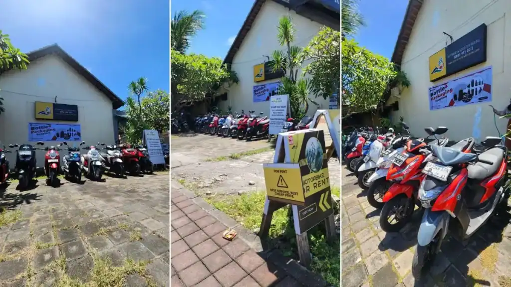 Armada scooter rental di kantor Gotravela Bali – fleet real penyedia jasa rental terpercaya di Kuta Bali