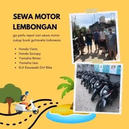Sewa motor lembongan