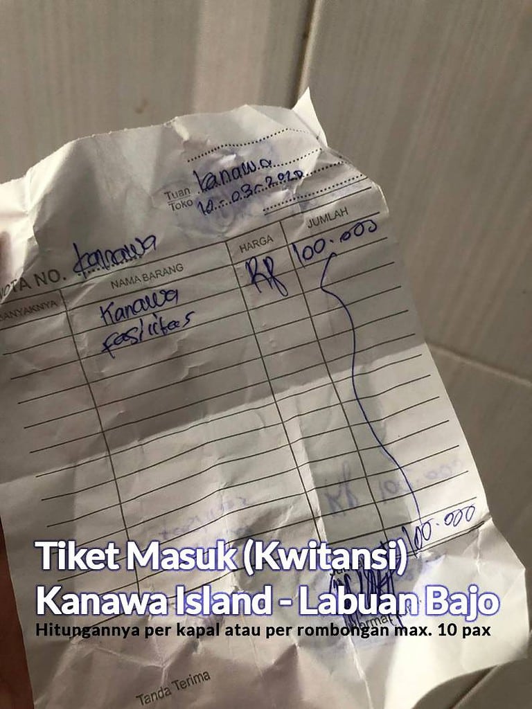 Tiket Masuk Kanawa Island