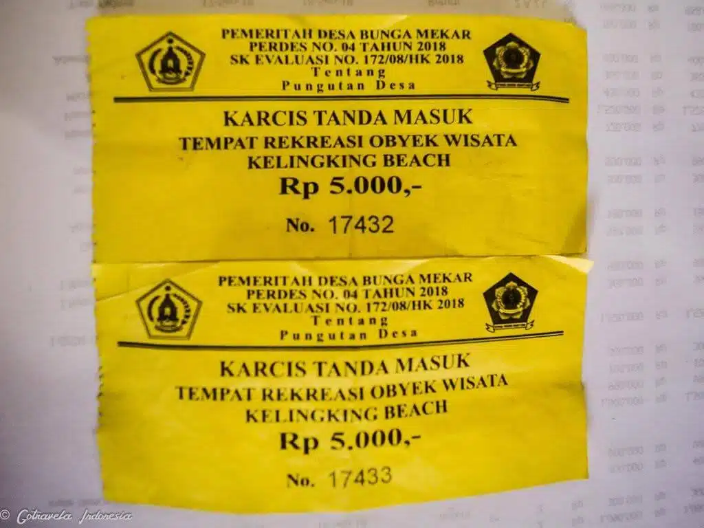 Tiket masuk Kelingking beach 2018 2019