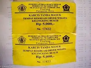 Tiket masuk Kelingking beach