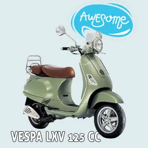 Sewa Vespa LXV di Kuta