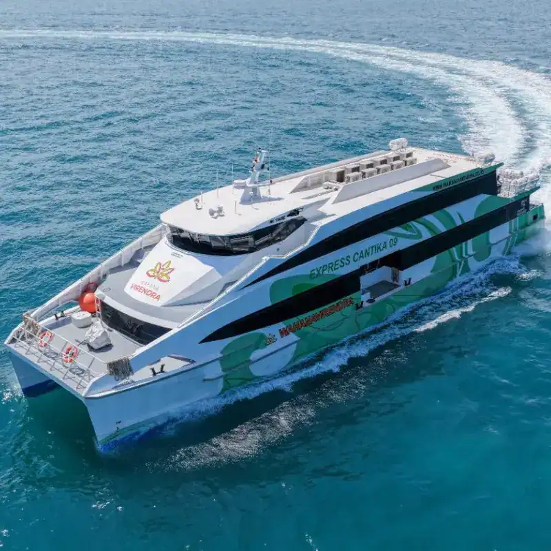 Wahana Virendra fast ferry rute Bali ke Gili Trawangan