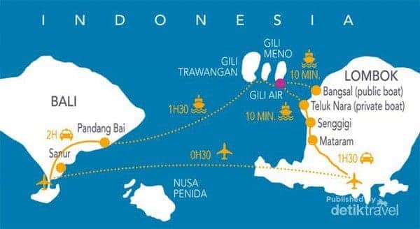 gili trawangan lombok katanya tak pernah tidur