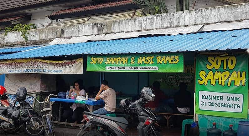 makanan khas jogja soto sampah