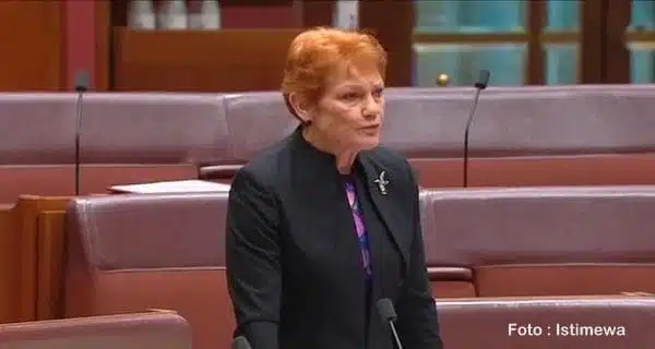 senator australia pauline hanson istimewa